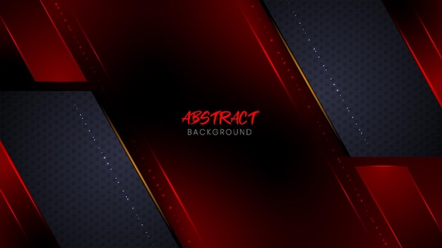 Vector luxury abstract red and dark background template design