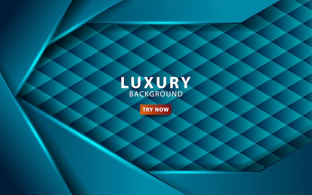 Luxury abstract technology blue  background with blue line.Overlap layers with paper effect. digital template. Realistic light effect on textured hexagon background. .