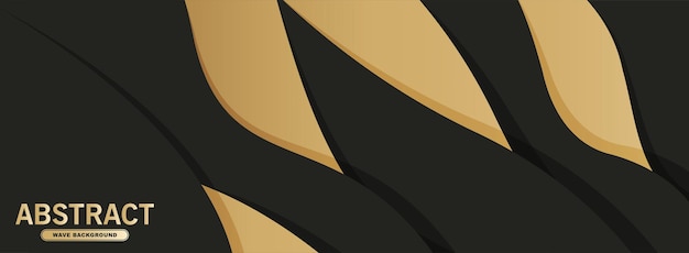 Luxury abstract wave background