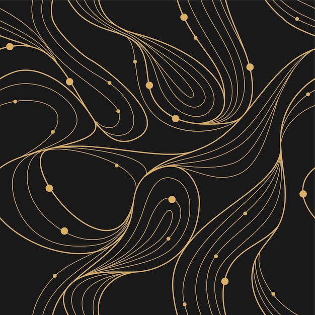 Vector luxury abstract wave seamless pattern