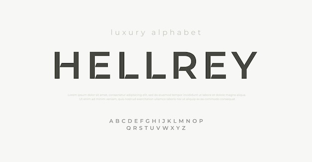 Luxury alphabet fonts.