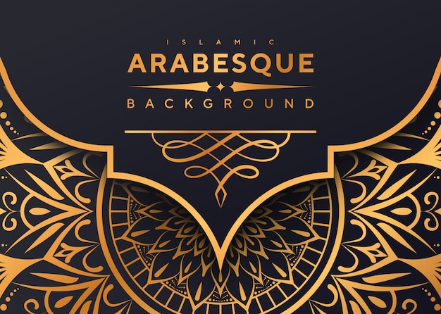 Vector luxury arabesque mandala background