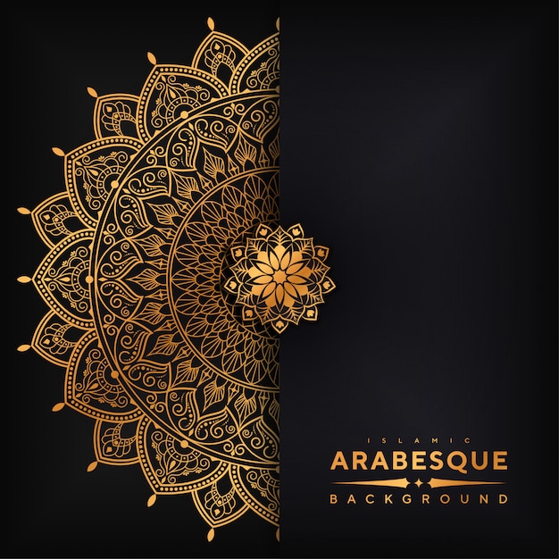 Vector luxury arabesque mandala background