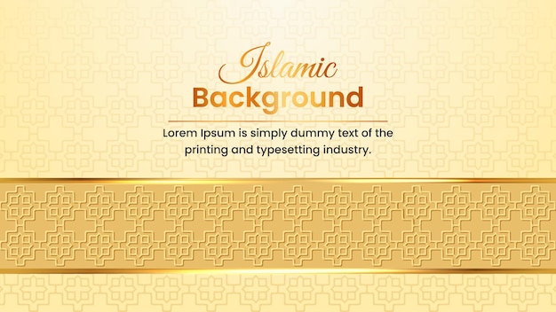 Luxury arabic islamic background design