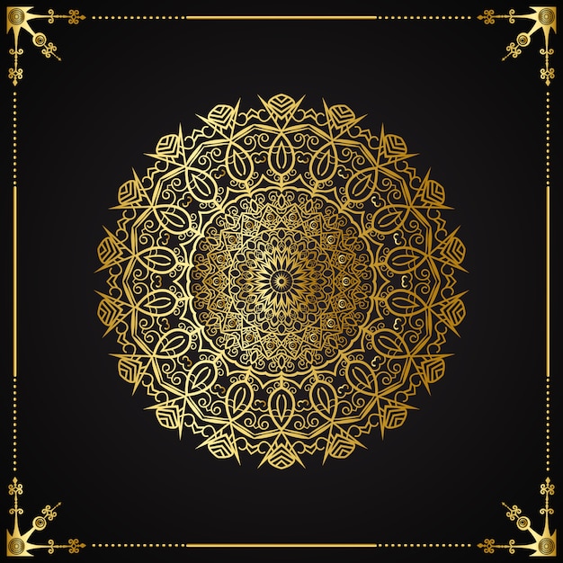 Mandala background design di lusso arabo