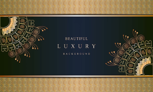 Vector luxury art with luxury color golden background east style