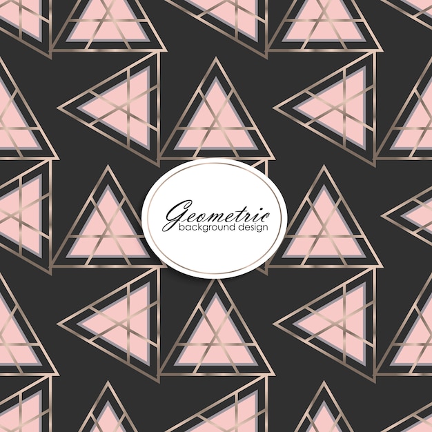 Luxury background design with geometric elements