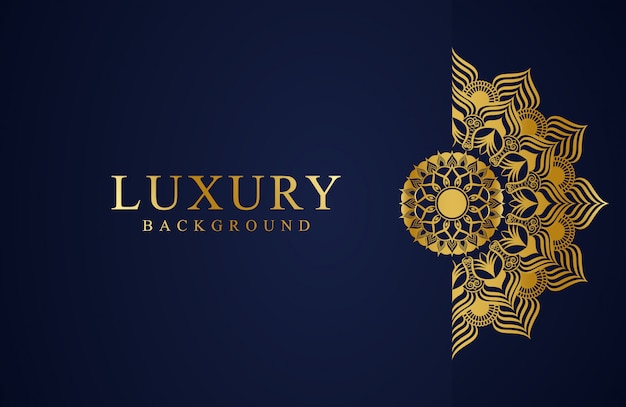 Luxury Background Design with mandala flower style