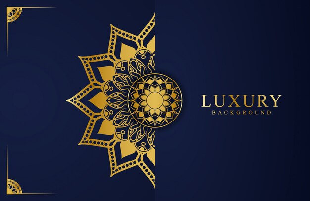 Luxury Background Design with mandala flower