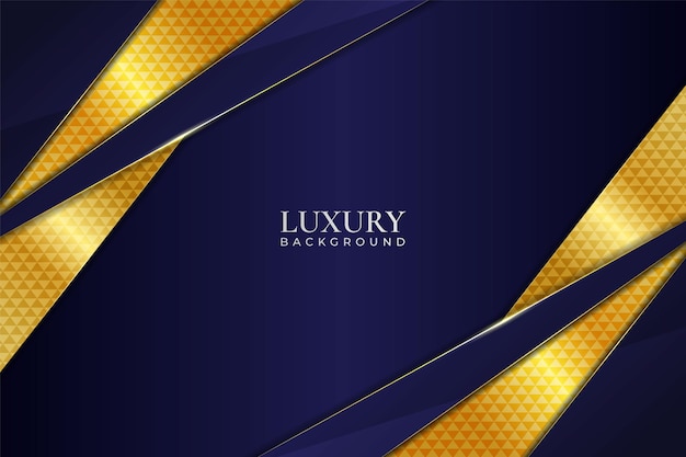 Luxury Background Diagonal Overlapped Layer Navy with Shiny Golden Effect