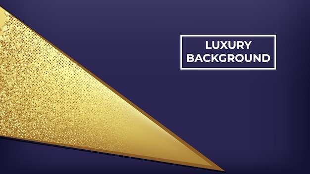 Luxury background and gold powder triangle, easy to edit