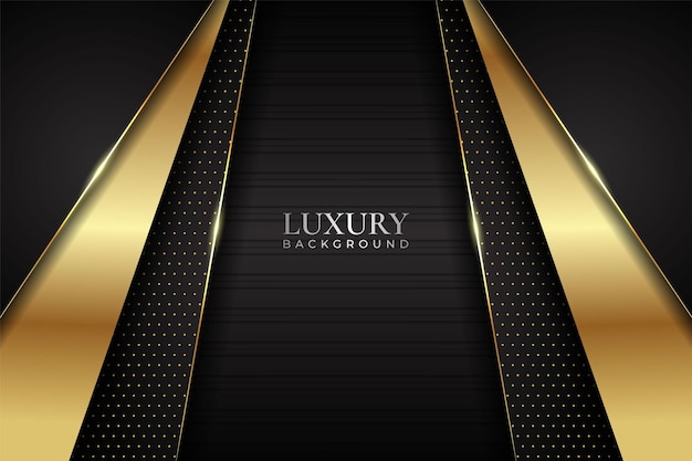 Luxury Background Modern Minimalist Dark with Shiny Golden Effect