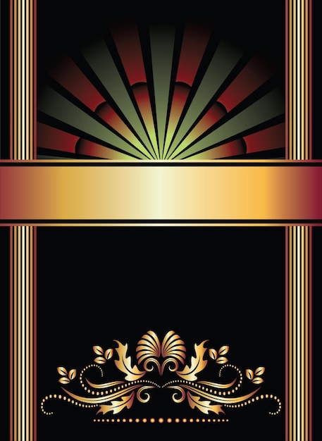 Vector luxury background template with golden ornament for booklet diploma blank invitation or congratul