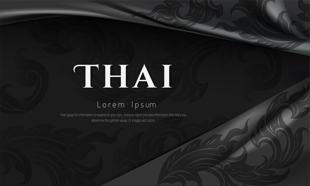 Luxury background of thai traditional concept, asian traditional