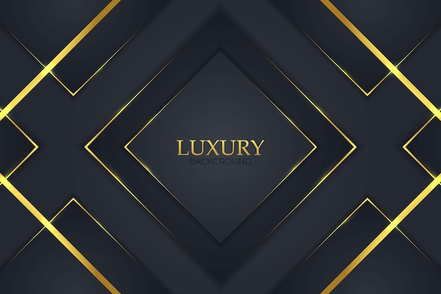 Luxury background triangle with dark golden gradient vector design