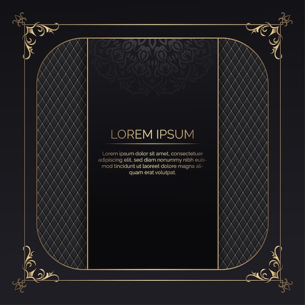 Luxury background with decorative frame