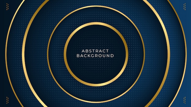 Vector luxury background with gold circles