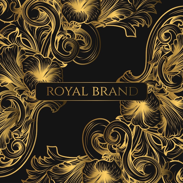 Luxury background with gold color