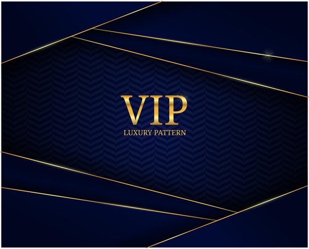 Luxury background with golden abstract shapes. gold stripe with vip border on the dark background