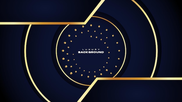 Luxury background with golden circle and gradient touch