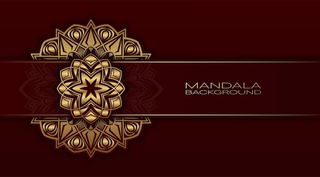 Luxury background with golden mandala