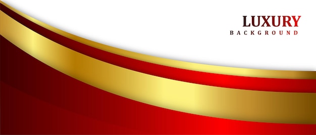 Vector luxury background with golden red shapes