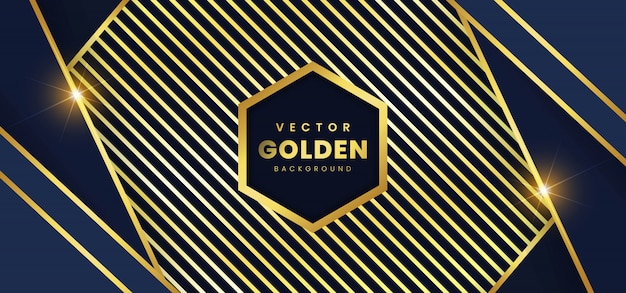 Vector luxury background with golden vector