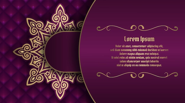 Luxury background with mandala ornament