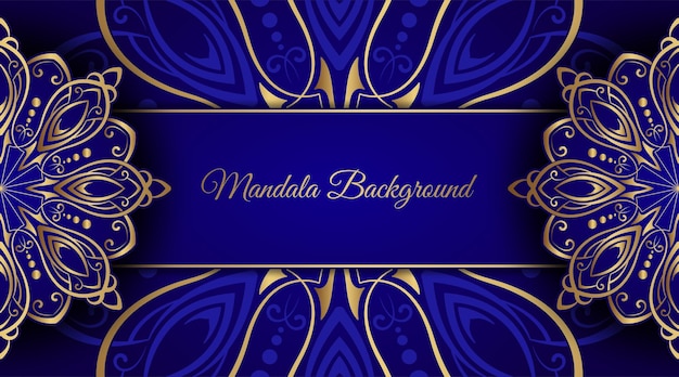 Vector luxury background with mandala ornament