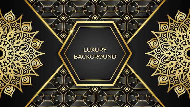 Luxury background with texture and mandala