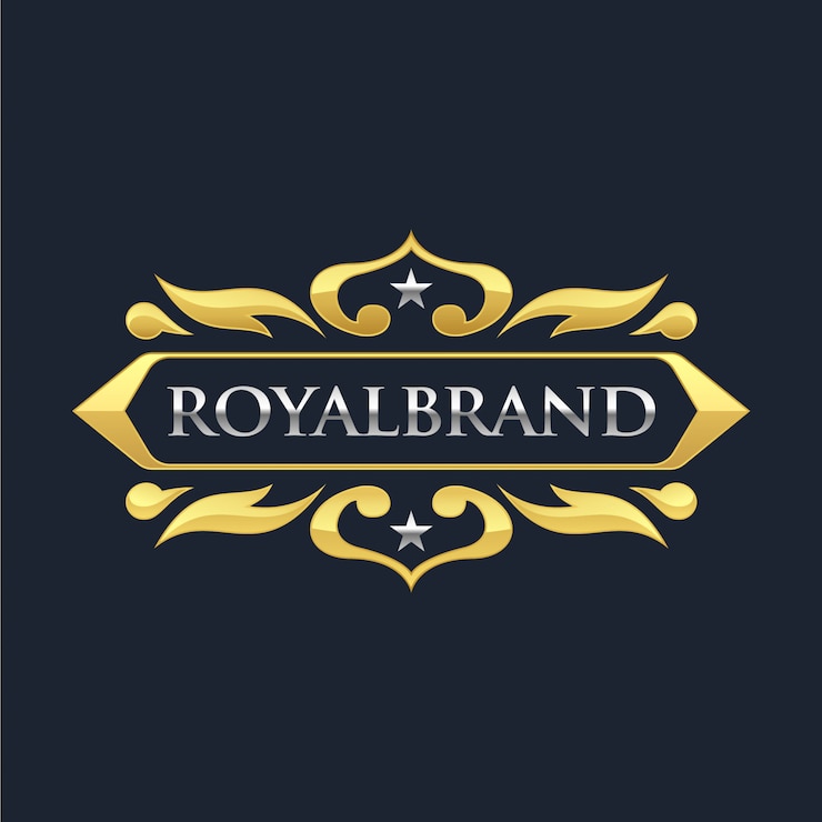 वेक्टर luxury badge decoration with 3d chrome effect