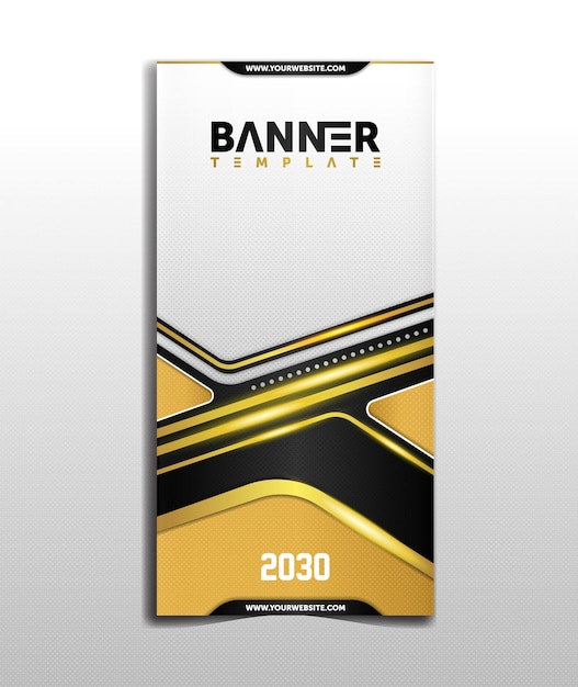 Vector luxury banner design template