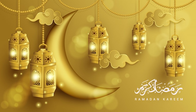 Luxury banner for ramadan kareem background   illustration