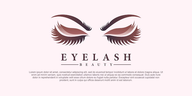 Luxury beauty eyelashes logo design premium vector part 2