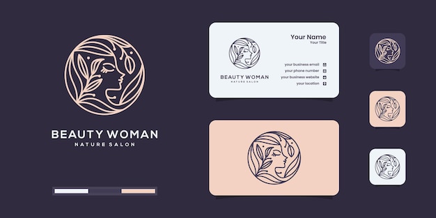 Luxury beauty spa woman logo design inspiration