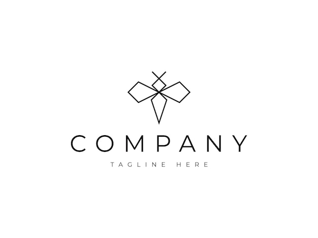 luxury bee line logo design