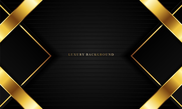 Luxury black background with a golden color combination perfect for templates brochures business cards banners or wallpapers elegant design