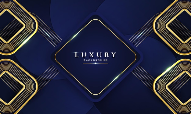 Luxury black background with golden details