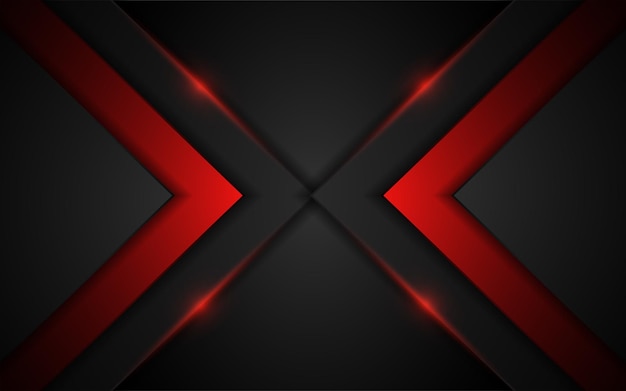 Luxury black background with red lines combinations modern futuristic background design template