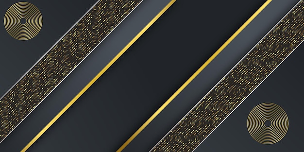 Luxury black and gold abstract background, black and gold luxury abstract background, vector