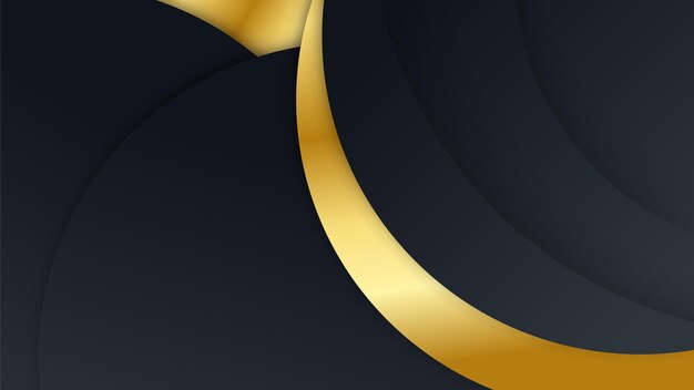 Luxury black and gold abstract background