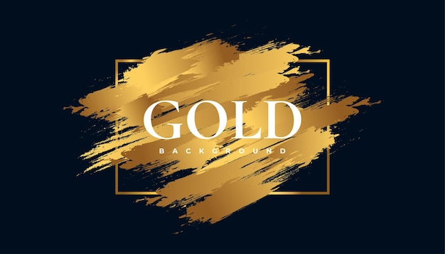 バナーやポスターのスクラッチとデザインのテクスチャ要素のブラシスタイルの黄金のグランジ背景と豪華な黒と金の背景