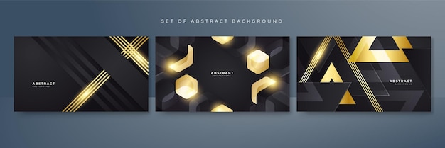 Vector luxury black and gold background