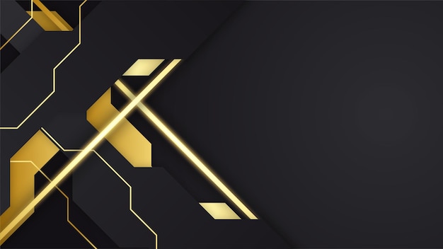 Luxury black and gold background