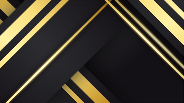 Luxury black and gold background