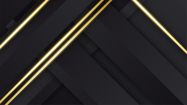 Luxury black and gold background