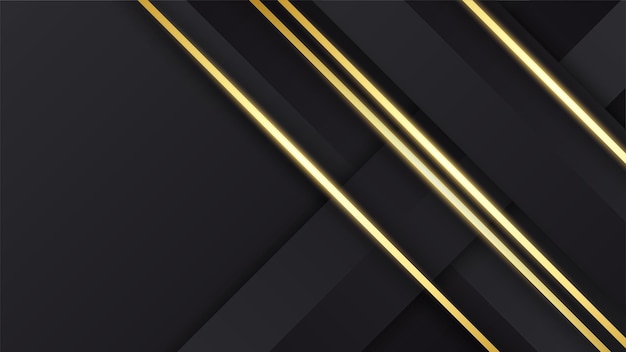 Luxury black and gold background