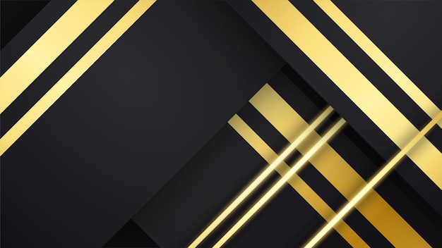 Luxury black and gold background