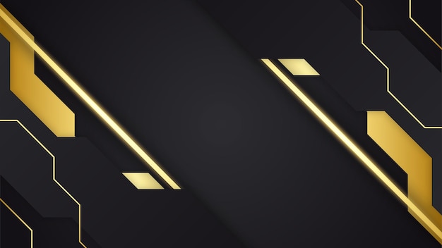 Luxury black and gold background