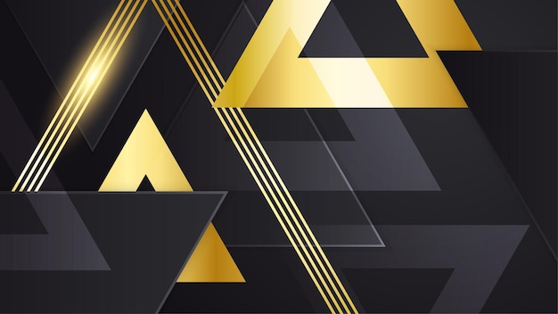 Luxury black and gold background